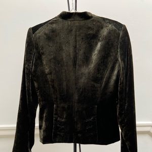 Green Theory Silk Velvet Blazer